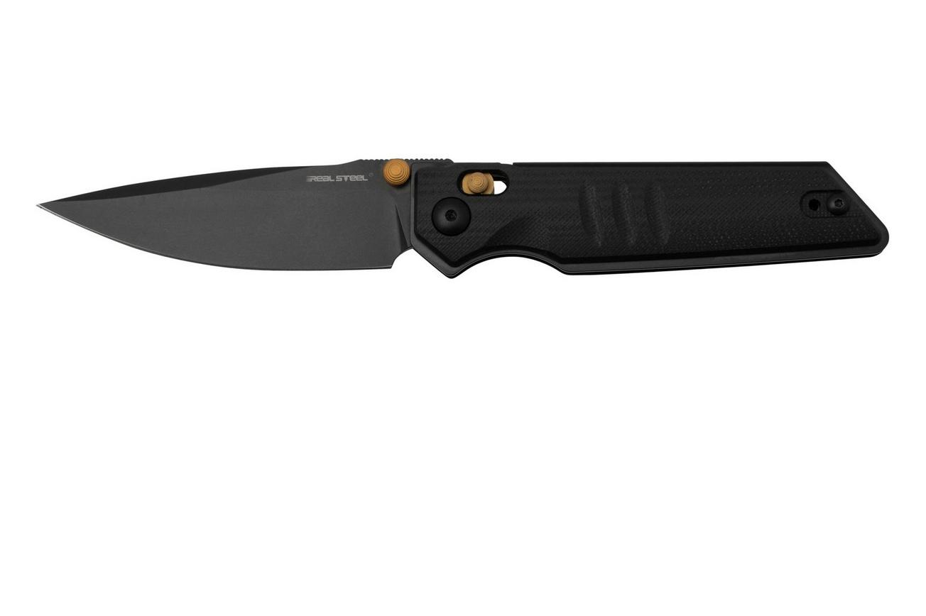 Real Steel Sacra, 7711BB Black G10, Blackwashed K110 zakmes