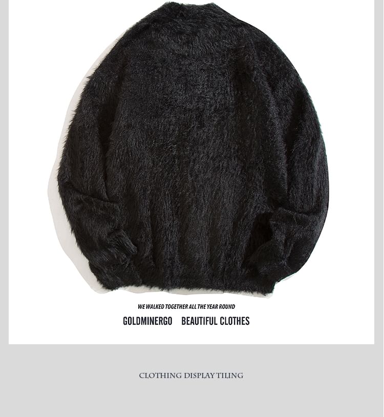 Yelmenor - V-hals, knoopsluiting, pluizig, oversized vest