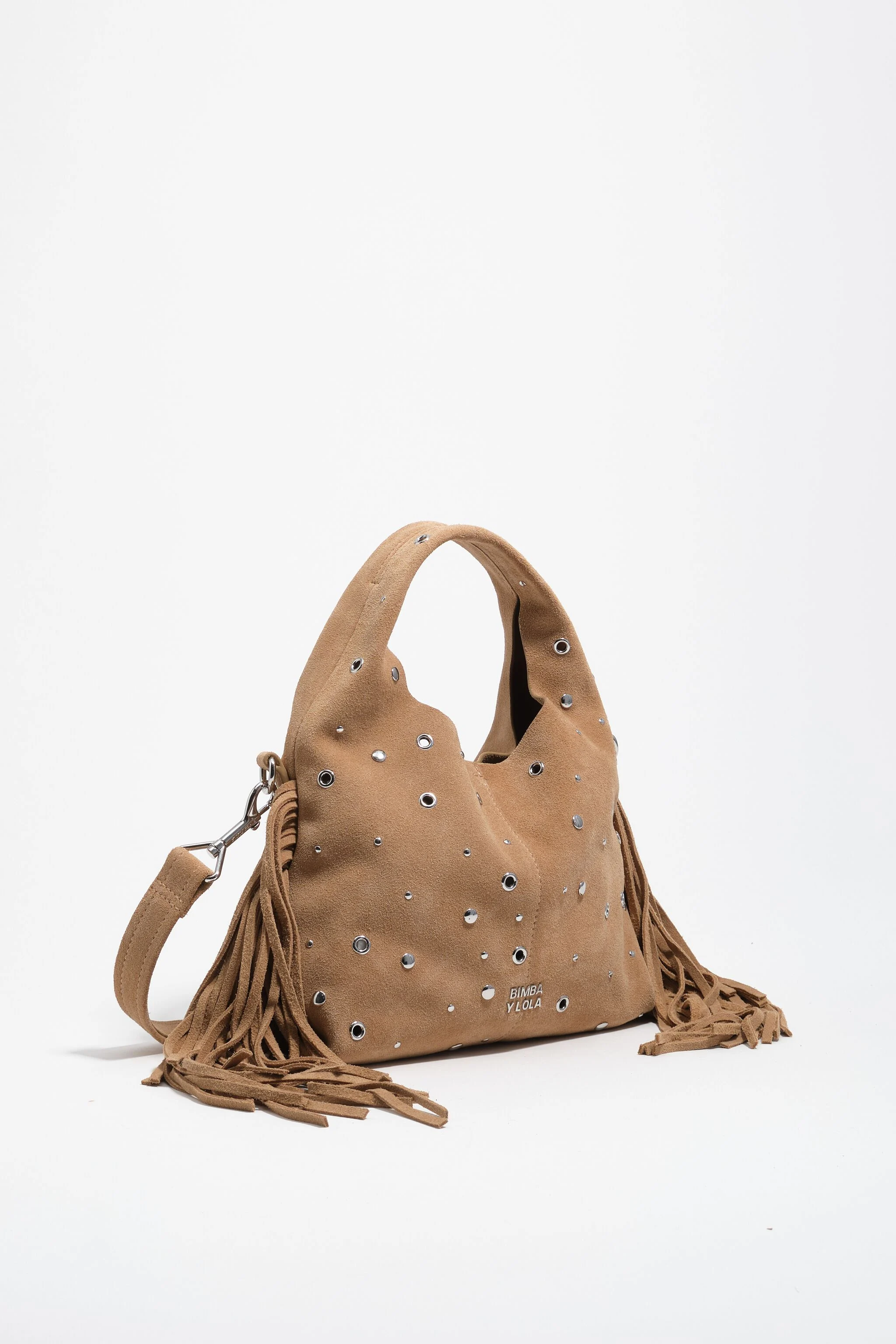 Pequena bolsa Paper em camurça natural