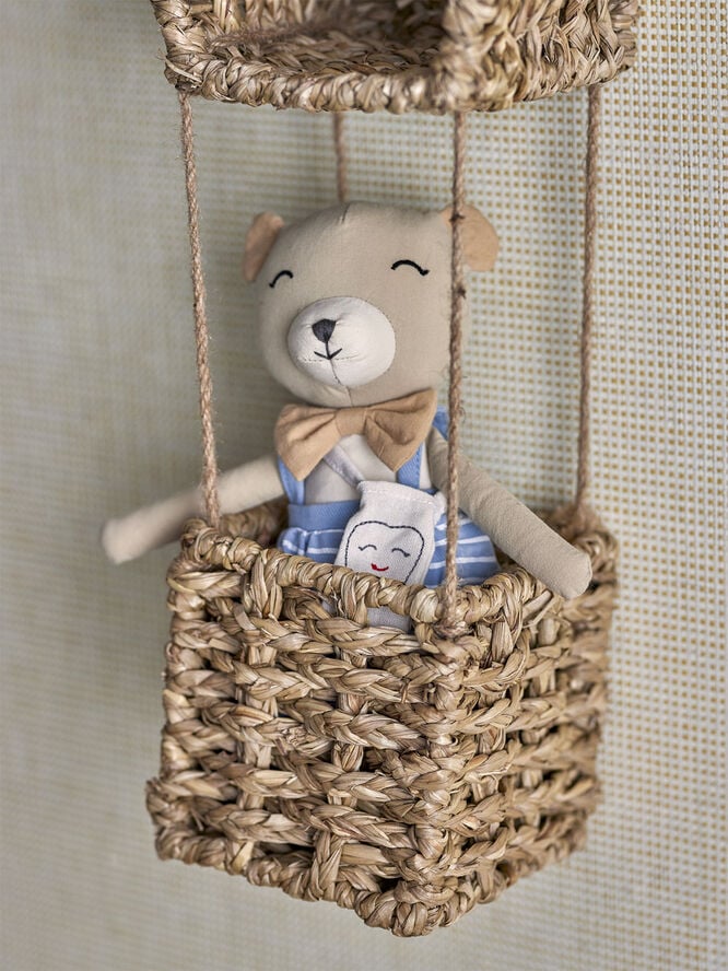 Bloomingville Mini Teddie Tandfe, Blå, Polyester Blå