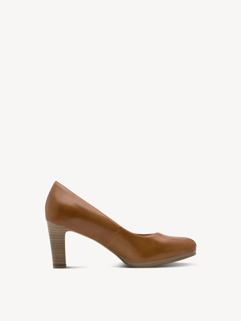 Leren Pumps - bruin