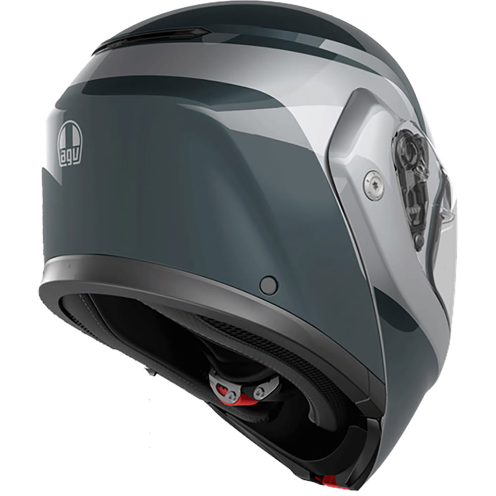 AGV - Casque Streetmodular Levico Gris Foncé / Argent