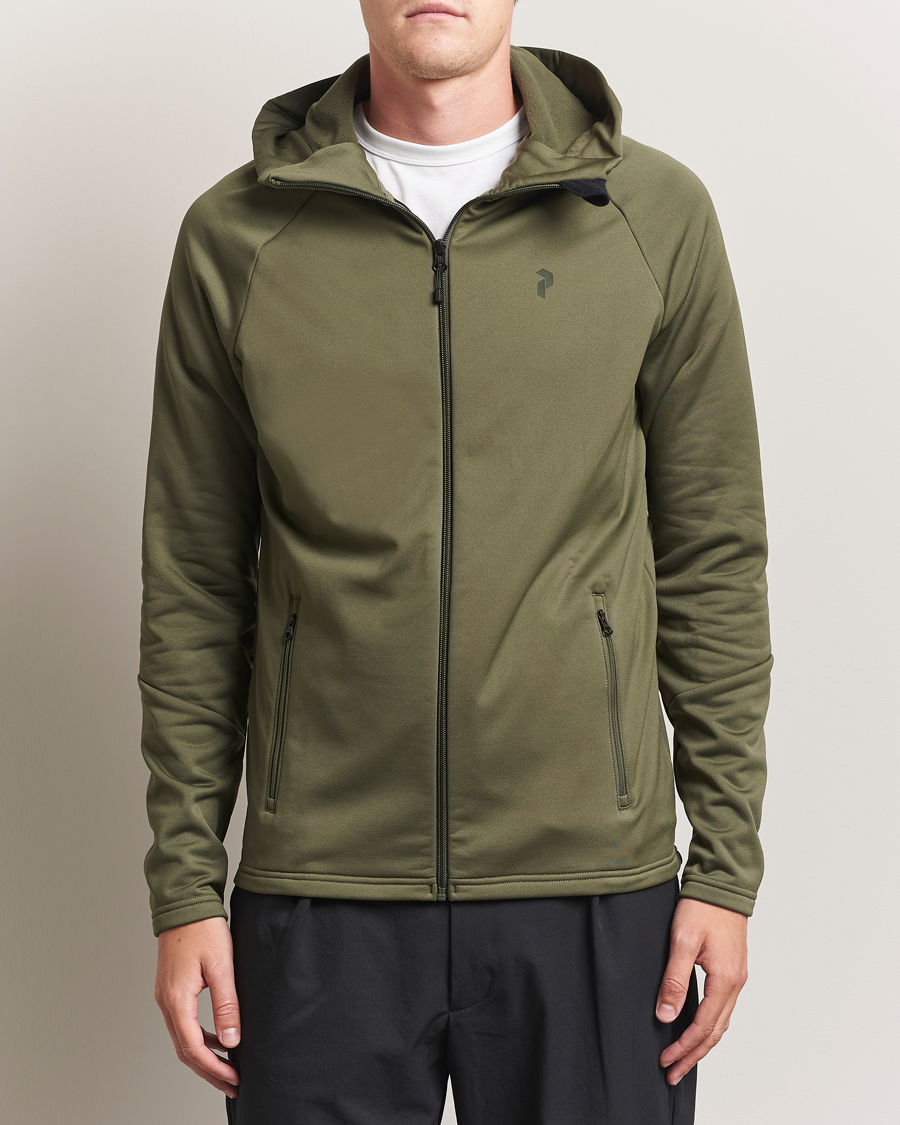 Peak Performance Rider Full Zip Hoodie Pine Needle