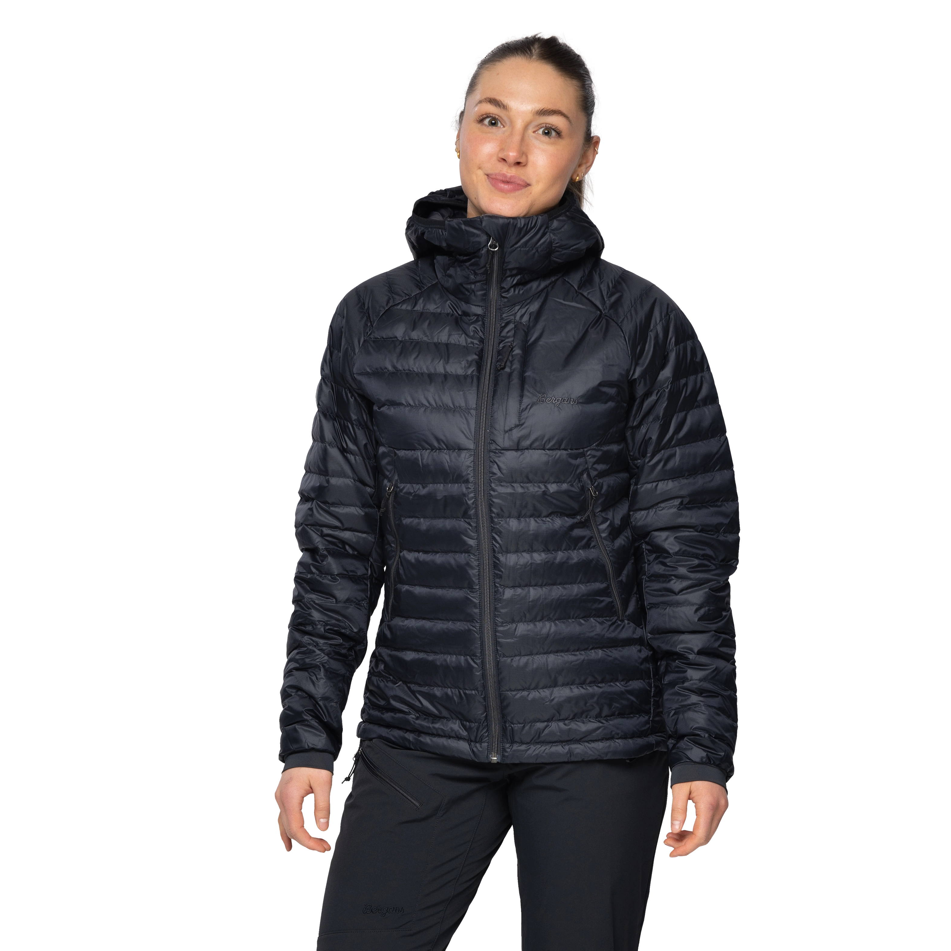 Vaagaa Light Down Jacket Hood Women Black
