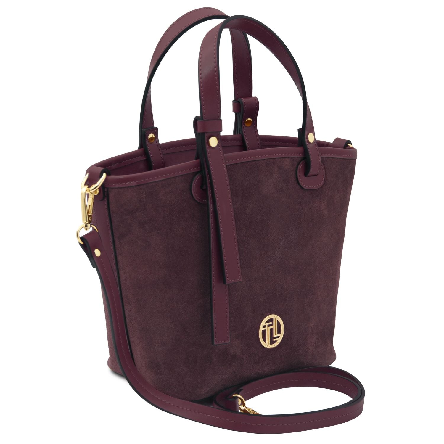 TL142261 – Glacette – Suede leren emmer tas