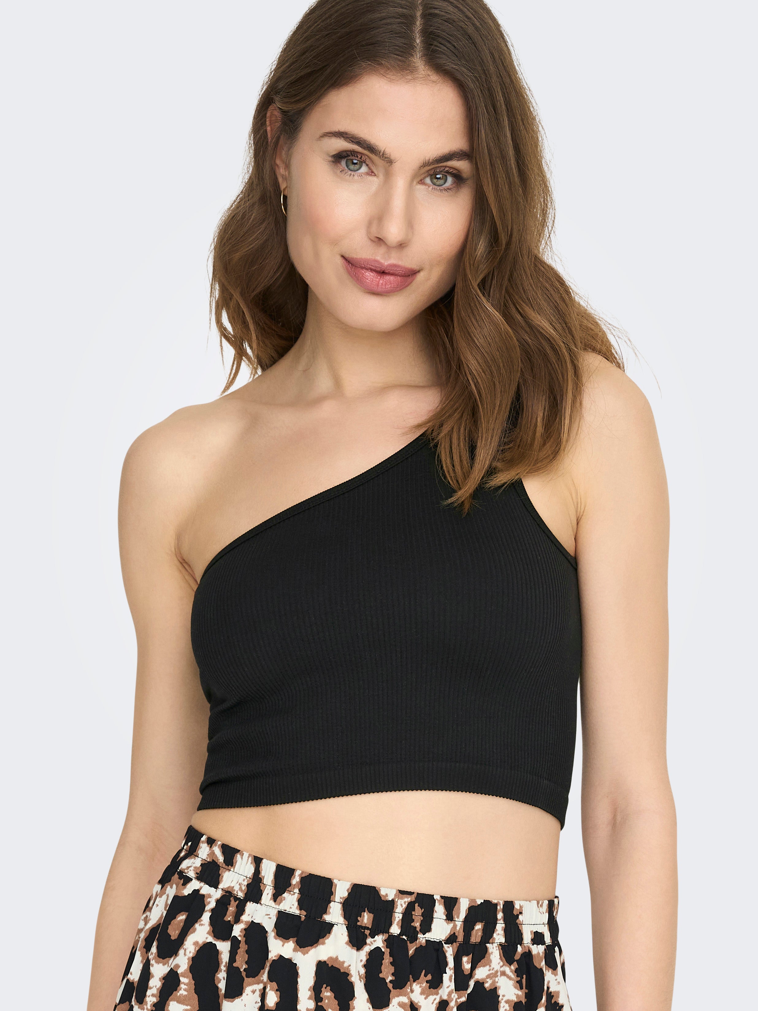 ONLGWEN Asymetrisches Top Black