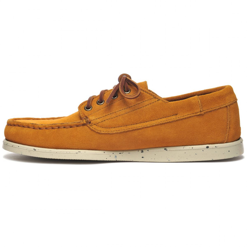 ASKOOK ROCKY YELLOW GOLDEN TURTLEDO-Mocassin en daim semelle caoutchouc recyclé 30% pour homme