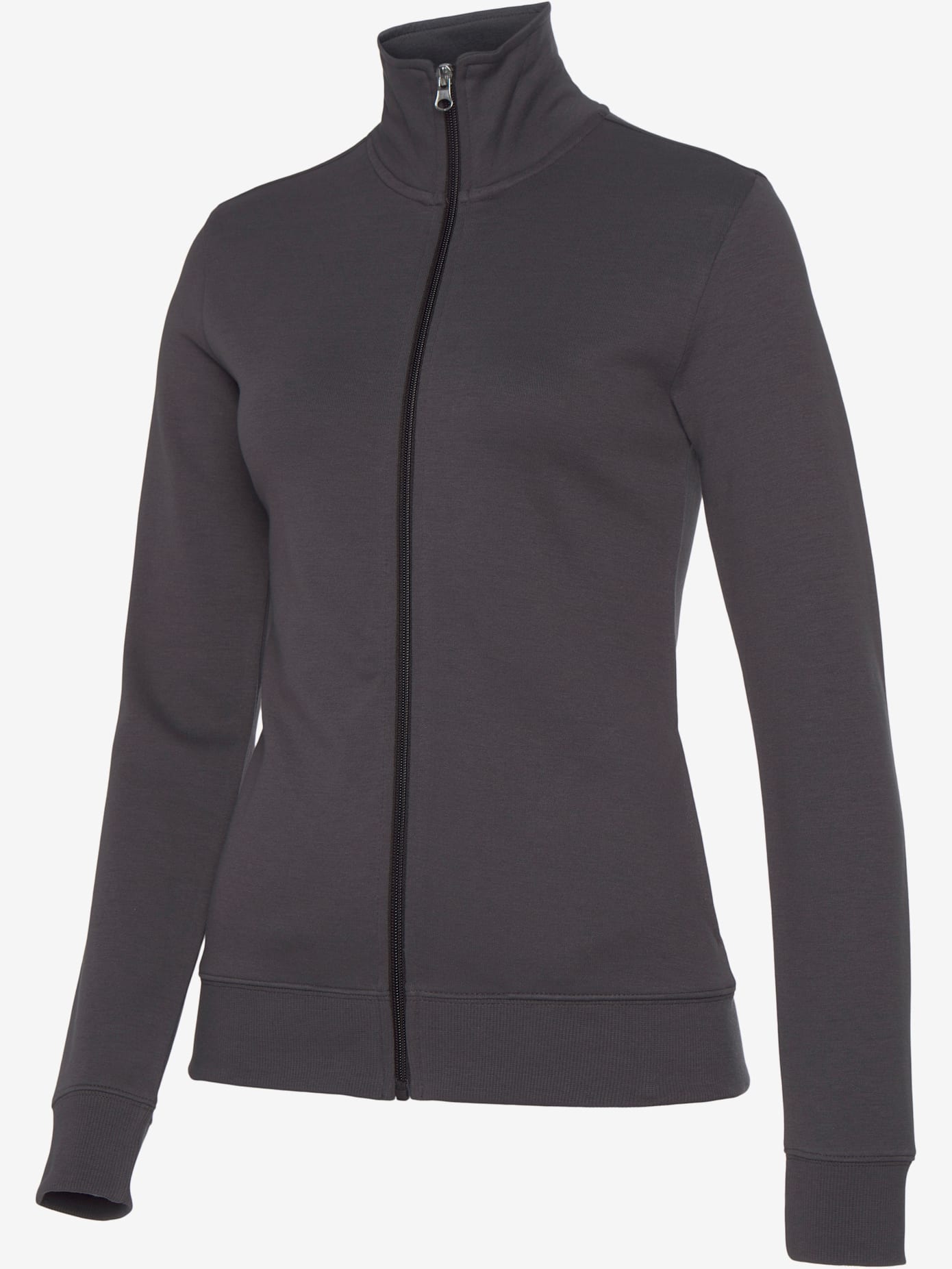Veste sweat basique, logo imprimé et broderie