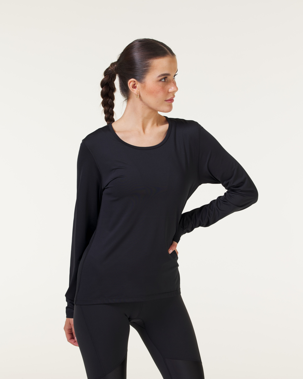 LEVITY Fast Track Mesh Long Sleeve Black