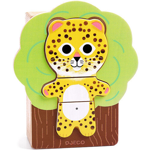 Djeco puzzel dieren - 6x3st