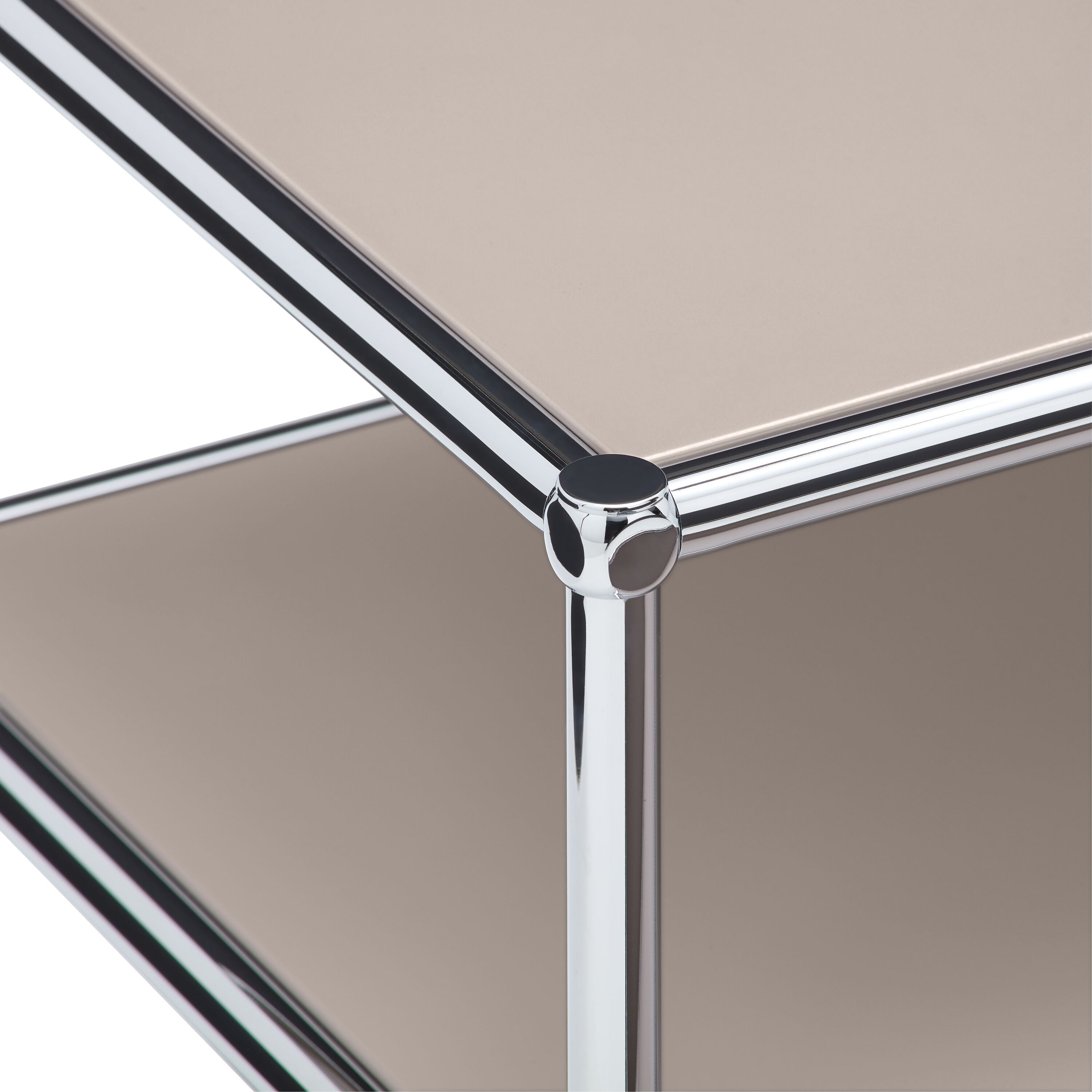 FLEXCUBE Salontisch - Taupe / B: 77.5 cm x T: 77.5 cm x H: 43.5 cm