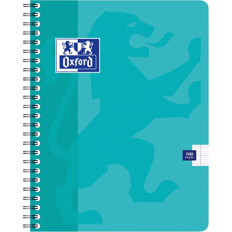 Cahier spirale Oxford Office 17 x 22 cm - grands carreaux - 100 pages