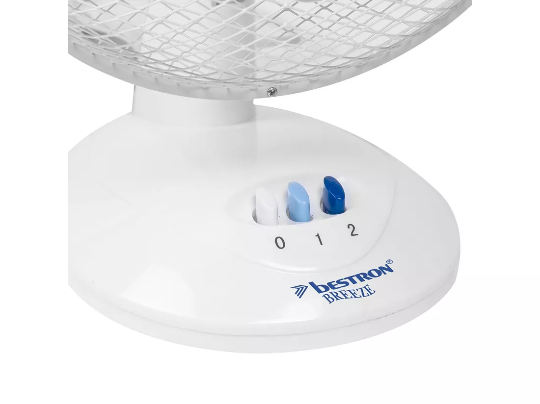 Bestron Ventilateur de table 27cm 30w blanc - ddf27w