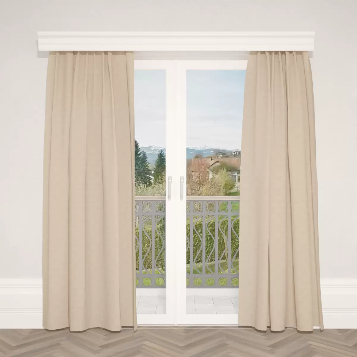 Verdunkelungsvorhang Nature CS beige,hellbraun