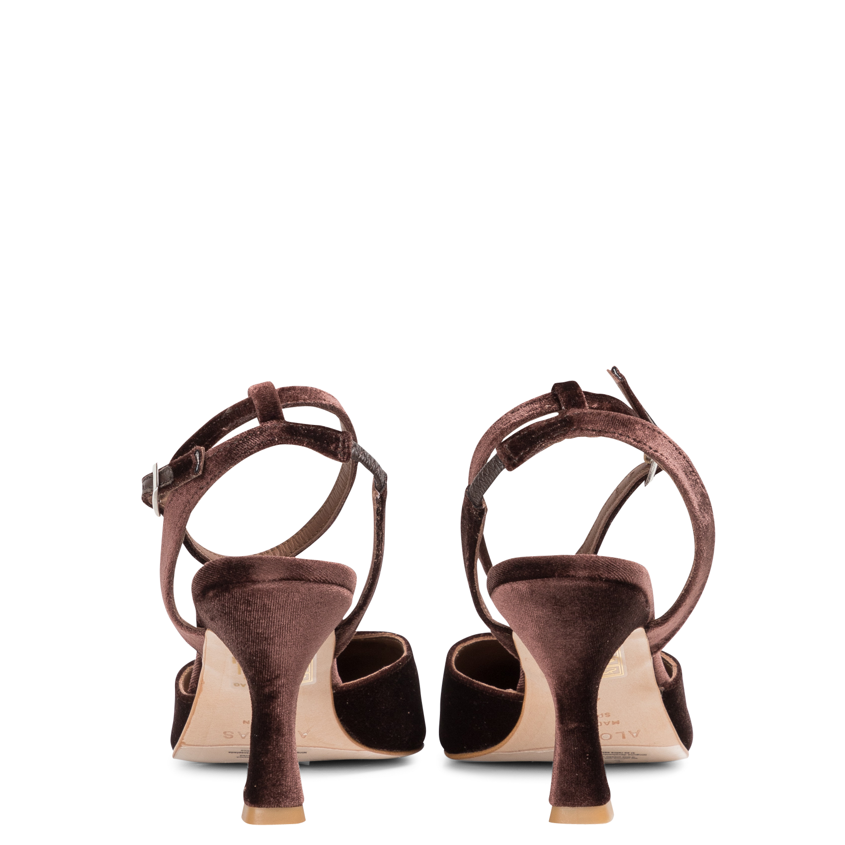 CINDERELLA - Escarpins à talon en cuir velours | Marron