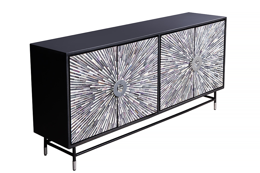 Design Sideboard HERITAGE 160cm Mosaik-Intarsien Kunsthandwerk