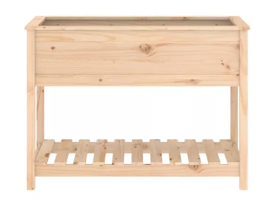 Jardinière avec étagère 111,5x54x81 cm Bois massif de pin
