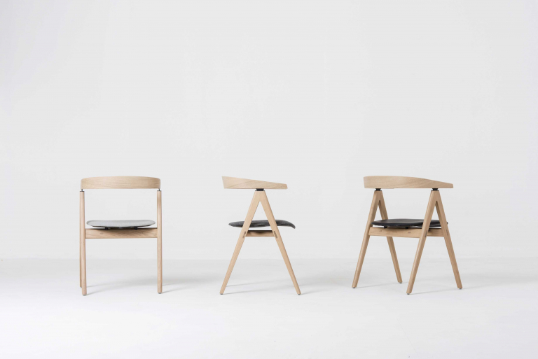 Gazzda Ava stoel Dakar Leather Black