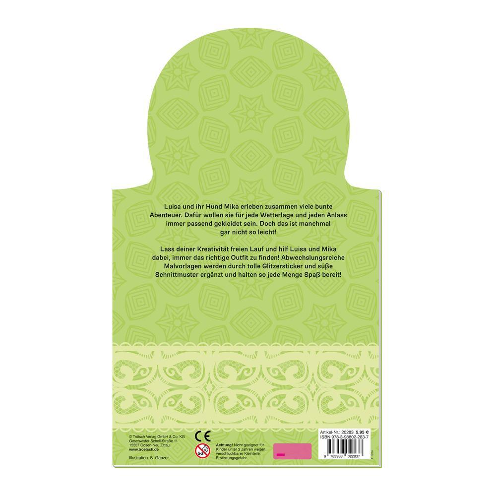 Trötsch Beschäftigungsbuch Malbuch Stickerbuch Meine liebste Anziehpuppe