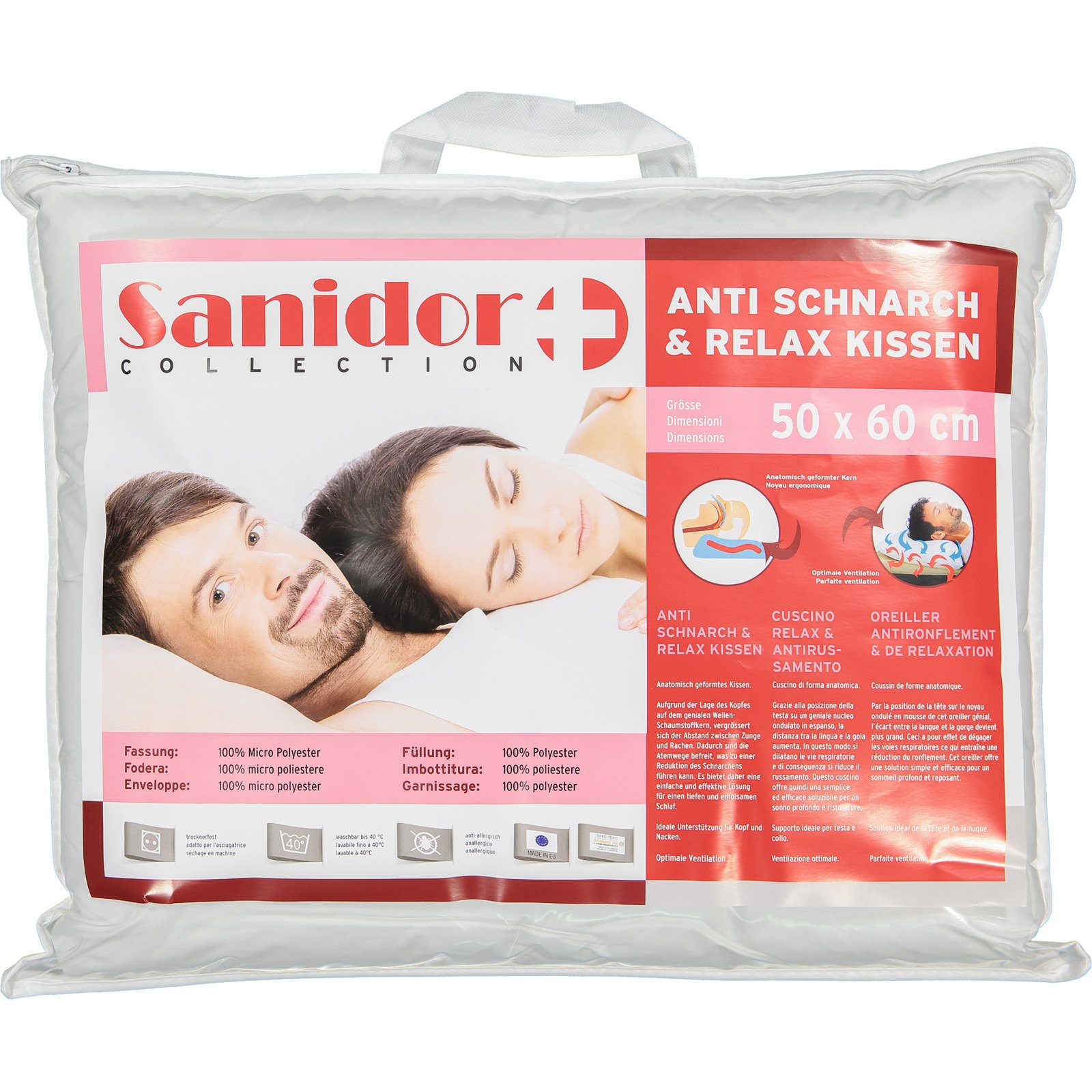 Kissen Anti-Schnarch & Relax 50x60 cm