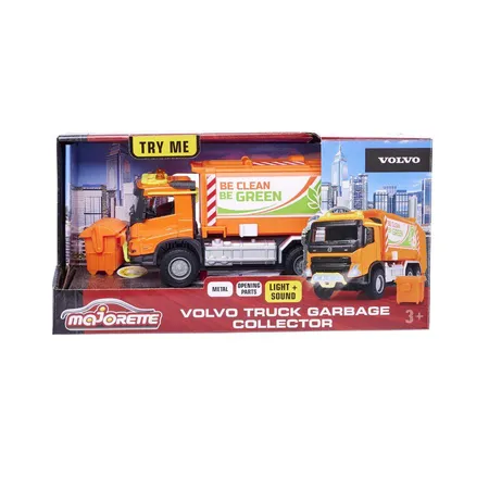 Majorette Volvo Truck Garbge Collector / Müllwagen