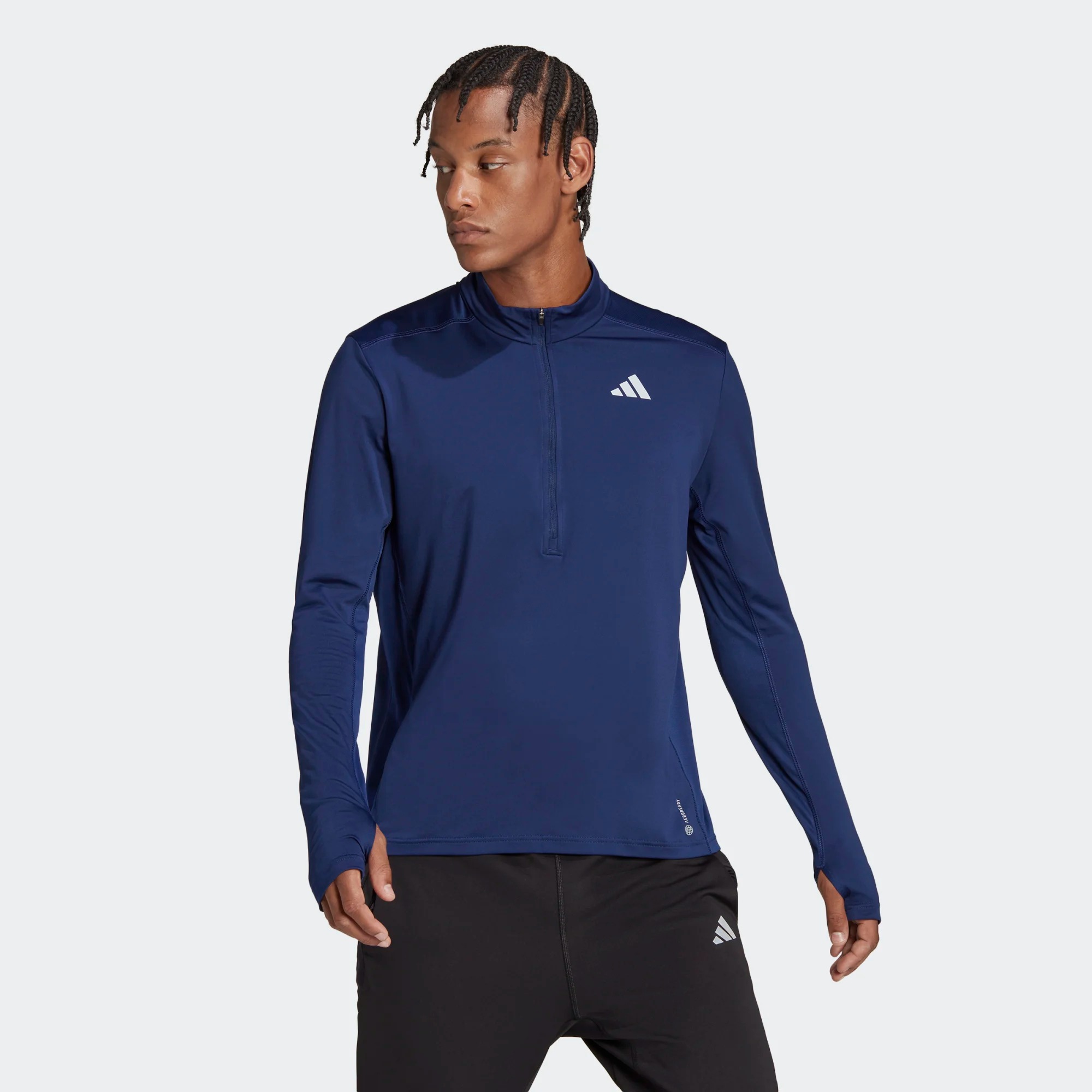 Own The Run Half-Zip Herre Dark Blue