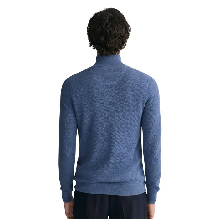 Gant Pique Half Zip Sweater Heren