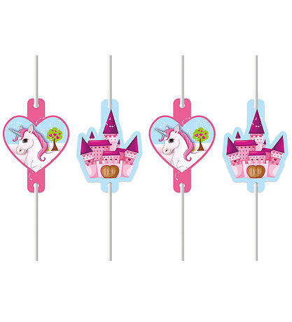 Decorata Party Strohhalme - 4er-Pack - Unicorn