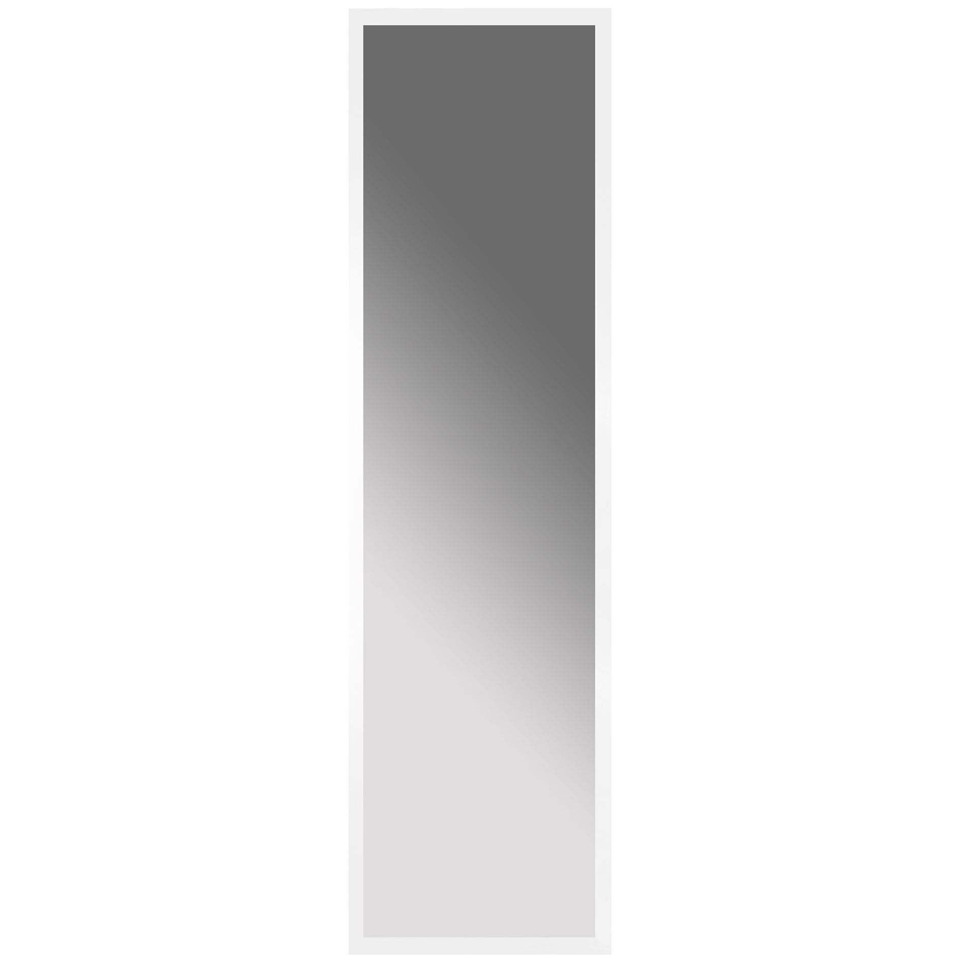 Türhängespiegel - weiß - 30x120 cm