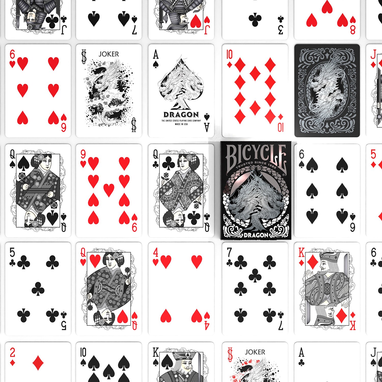 Bicycle® Kartendeck - Black Dragon Kartenspiel Spielkarten Pokerkarten