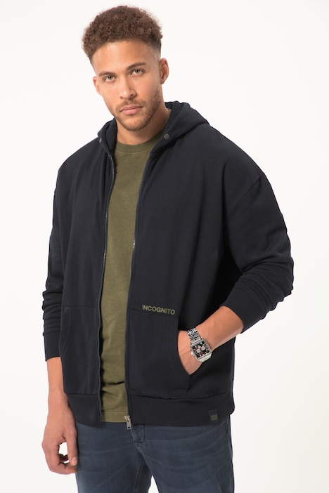 STHUGE Hoodie-Jacke, Fleece, Kapuze, Prints, bis 8 XL