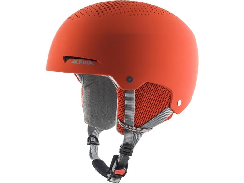 alpina Helm Zupo Pumpkin-Orange Mat, S Kinder-Skihelm