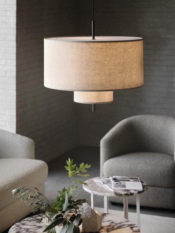 New Works Margin hanglamp Ø70 White Canvas