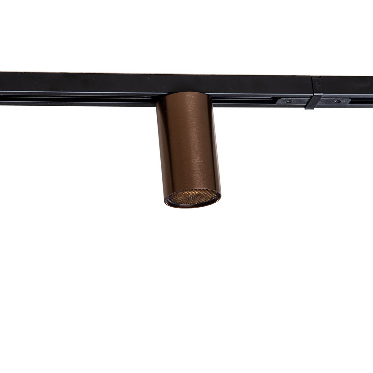 Modern railsysteem met 5 spots donker brons 1-fase GU10 35mm - Iconic Ruby