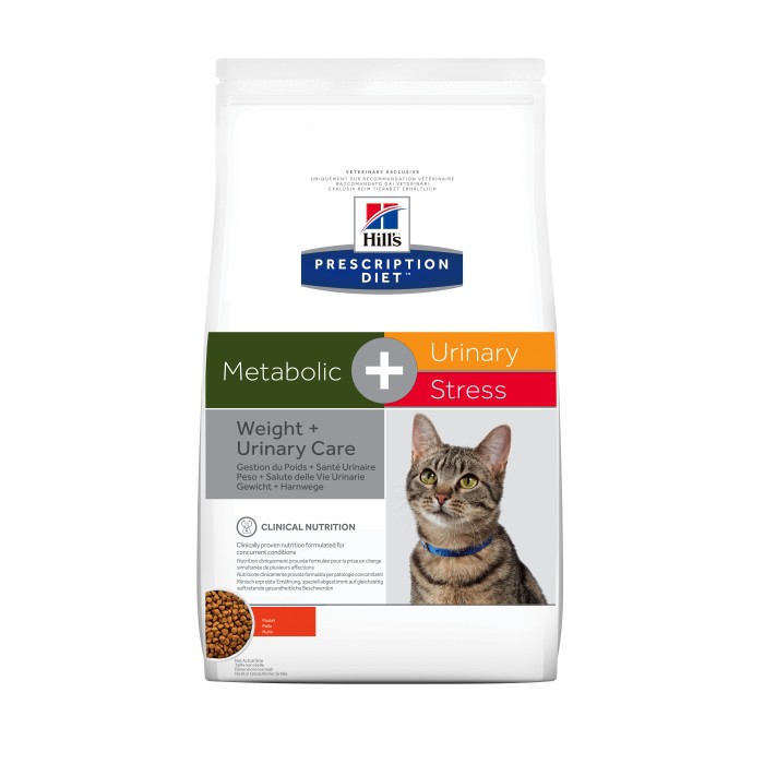 HILL'S Prescription Diet c/d Urinary Stress Multicare + Metabolic au Poulet - Croquettes pour chat