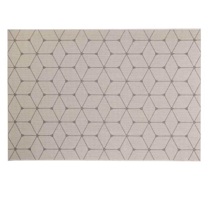TAPIS RECTANGLE 160X230CM TISSE PLAT HEXAGON