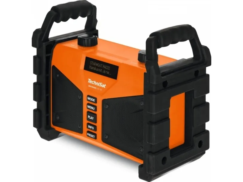 TechniSat DigitRadio 230 OD - DAB bærbar radio - 12 Watt - orange