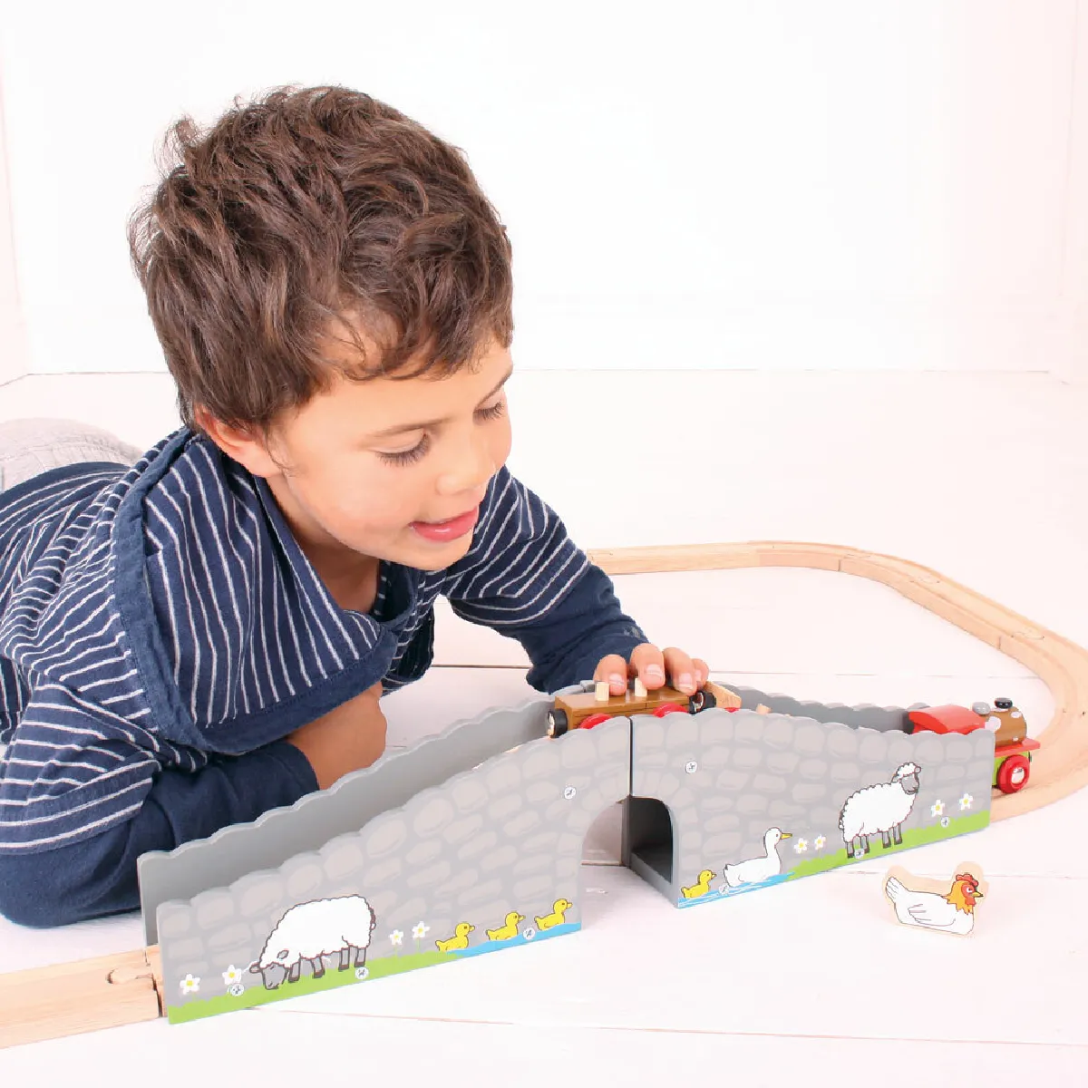 Bigjigs Rail Pont ferroviaire agricole