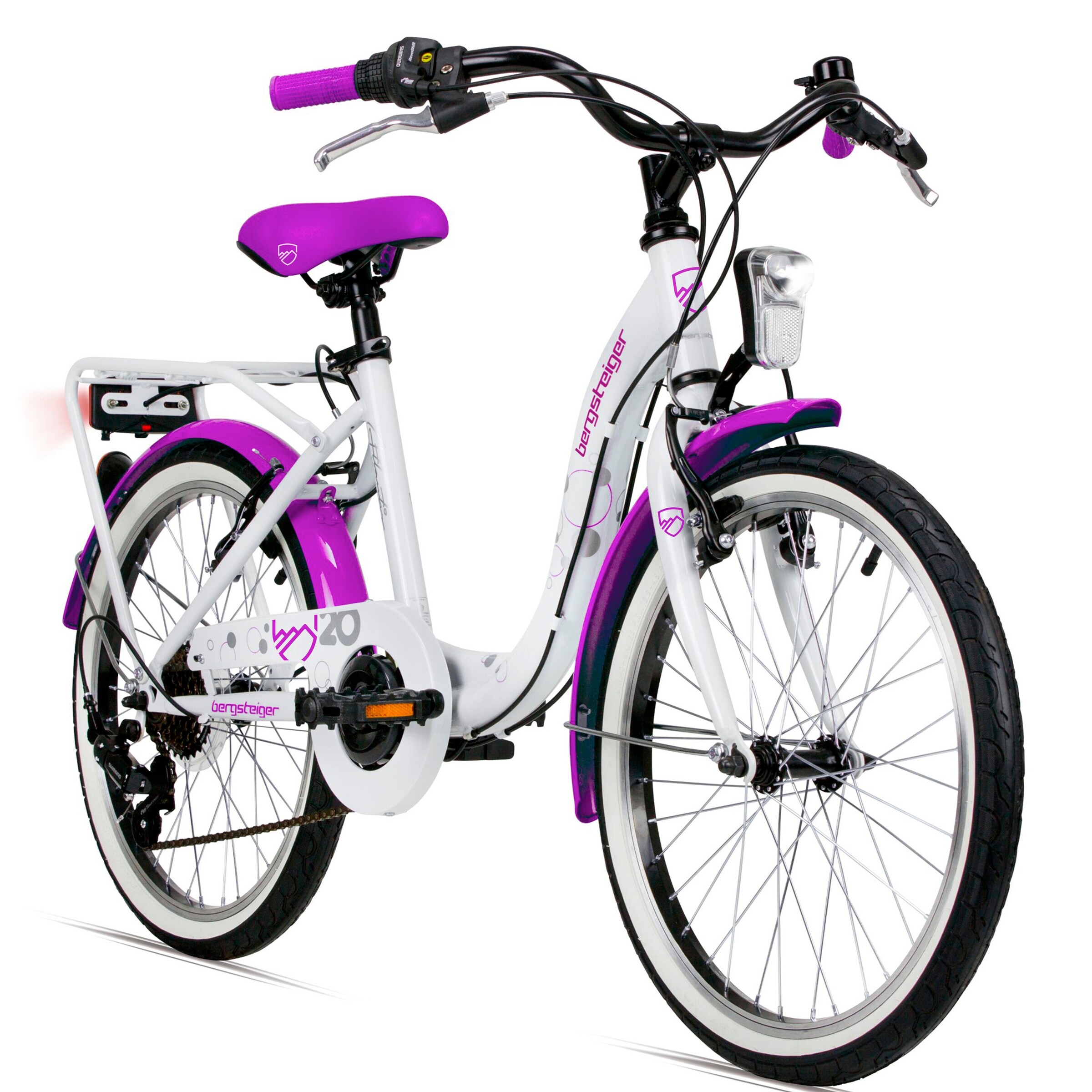 Bergsteiger Citybike Atlantis 20 Zoll | Violett