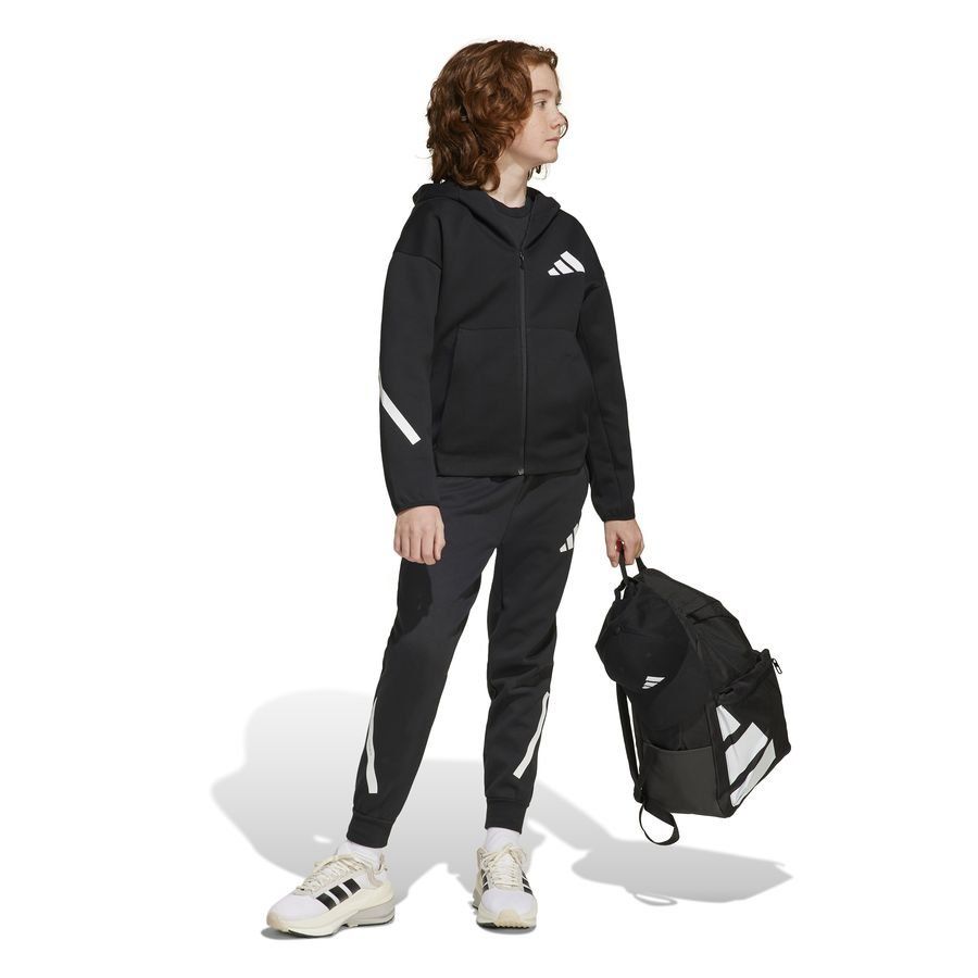 adidas Sweat à Capuche Z.N.E. Full Zip - Noir/Blanc Enfant