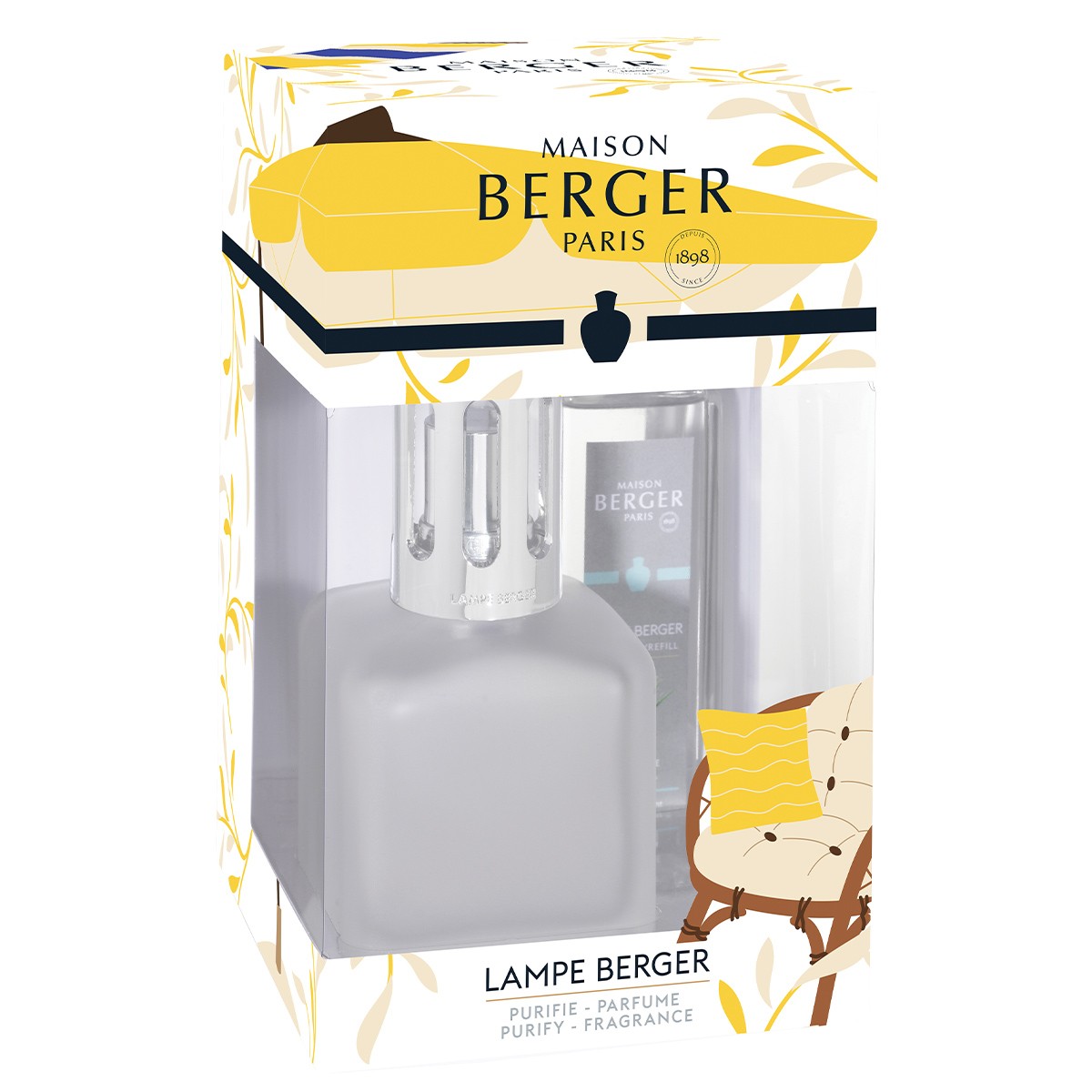 Coffret lampe à catalyse - Glacon Summer Givre - Anti-moustique - 250 ml