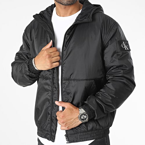 Coupe-Vent Zippé Capuche Trim Windbreaker 3462 Noir