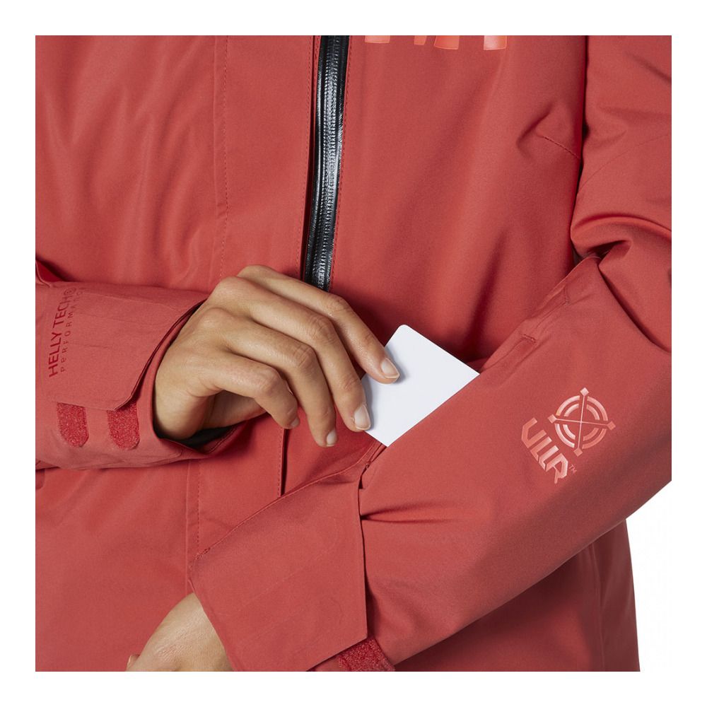 Helly Hansen POWSHOT - Veste ski Femme poppy red