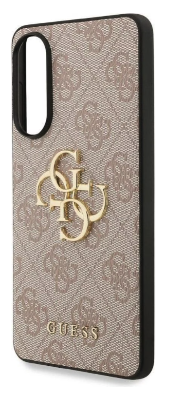 Samsung Galaxy S25 Edge Leder Hardcase Hülle 4G Big Metal Logo (GUHCS25E4GMGPI) - Rosa