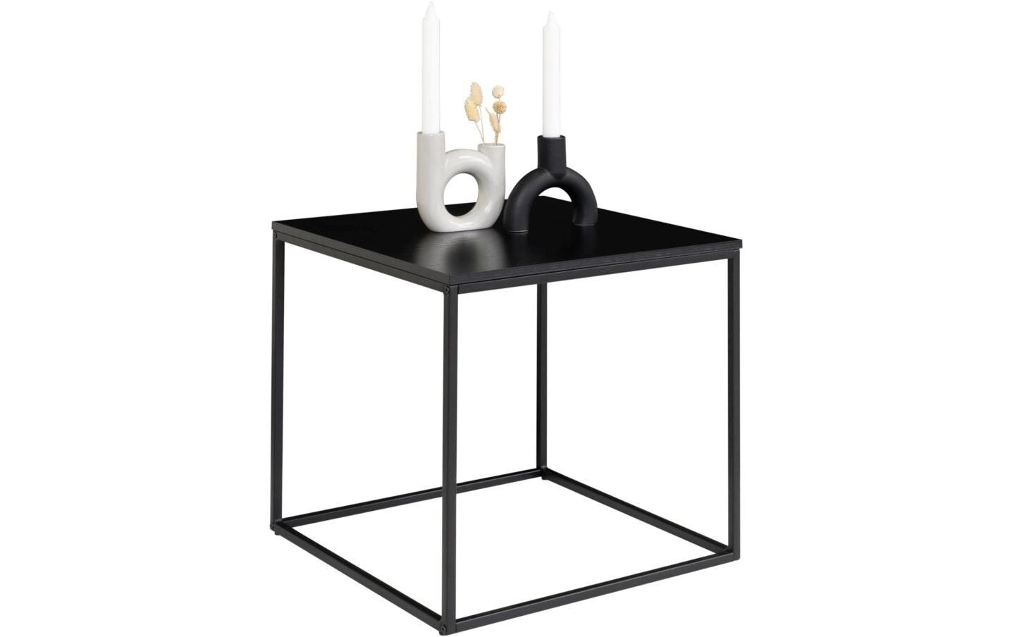 Beistelltisch Vita 45 x 45 cm, SchwarzQuadratischer Couchtisch