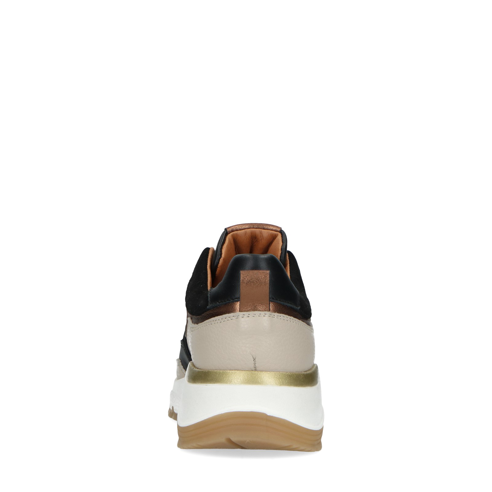 Zwarte leren sneakers
