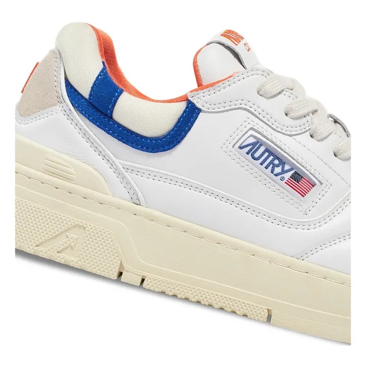 Autry Baskets CLC Low Cuir Bicolore | Orange