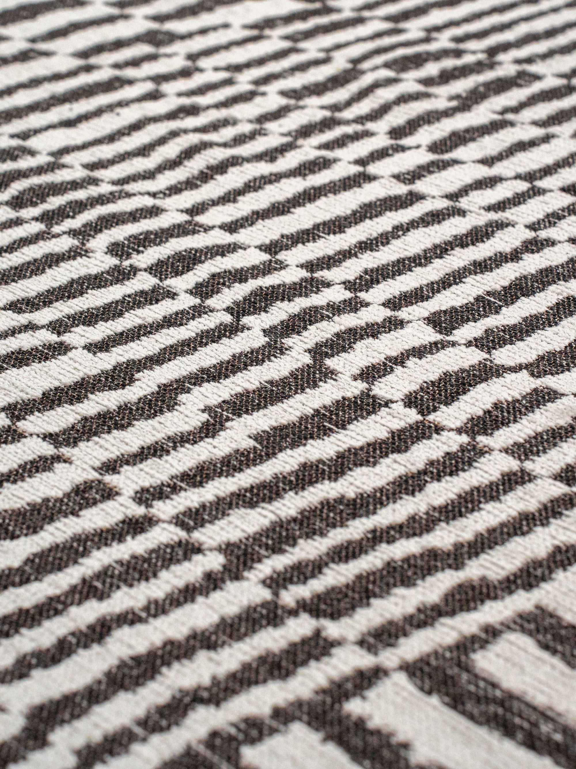 Wasbaar jacquard in- & outdoor vloerkleed Berber