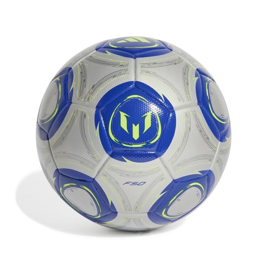 adidas Ballon Messi League La Vida Rapida - Argenté/Bleu/Jaune