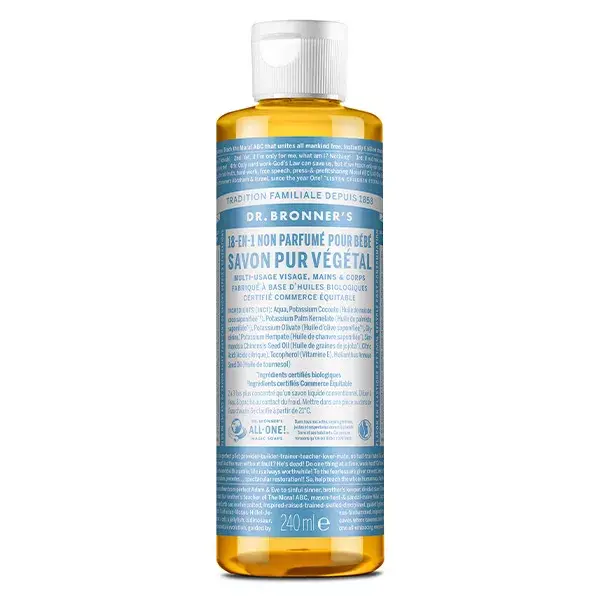 Sabonete Vegetal Puro Sem Perfume Dr. Bronner's 